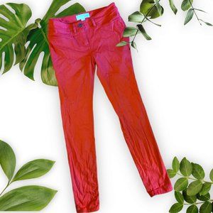 Kensie Keepers Jeans, Tomato Red Sz 4